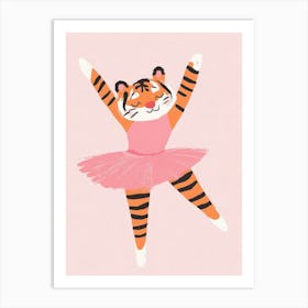 Tiger Ballerina Art Print