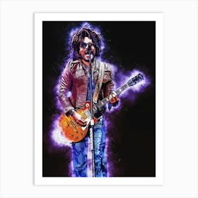 Spirit Of Lenny Kravitz In Lollapalooza 2019 Art Print