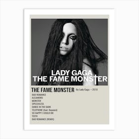 THE FAME MONSTER By Lady Gaga. 2010 Poster Art Print