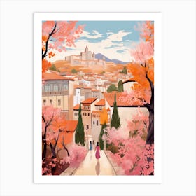 Granada Spain 2 Illustration Art Print