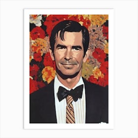 Anthony Perkins Illustration Movies Art Print