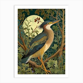 William Morris Heron At Night Art Print