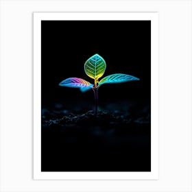 Rainbow Leaf Art Print