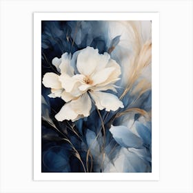 White Flower Art Print