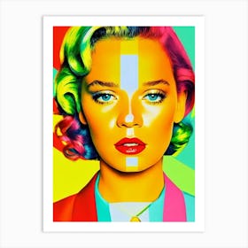 Léa Seydoux Colourful Pop Movies Art Movies Art Print