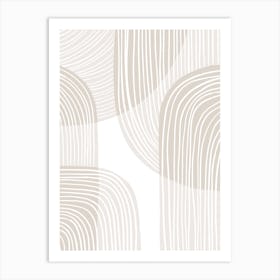 Abstract Beige Art Print