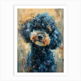 Poodle Acrylic Painting 6 Art Print