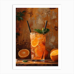 Orange Iced Tea 18 Art Print