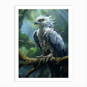 Feathers of the Forest: Harpy Eagle Print Art Print