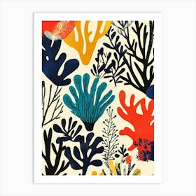 Corals And Seaweed 1 Art Print