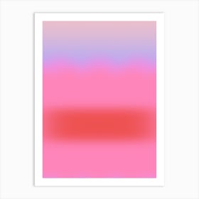 Sunset Glow Gradient Aura Art Print