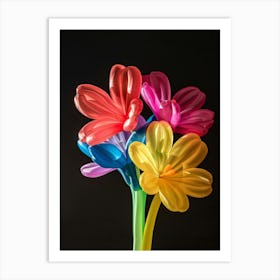 Bright Inflatable Flowers Lobelia 2 Art Print