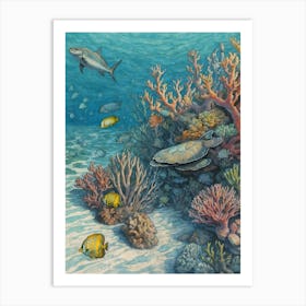 Coral Reef 4 Art Print