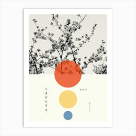 Sakura - Botanical Photo Collage Art Print