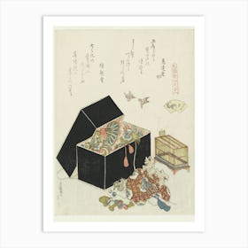 A Comparison Of Genroku Poems And Shells, Katsushika Hokusai 20 Art Print