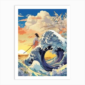 Great Wave Off Kanagawa 5 Art Print