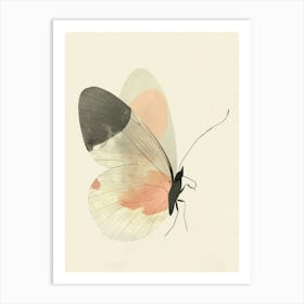 Charming Nursery Kids Animals Butterfly 4 Art Print