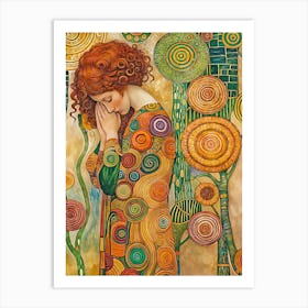 Klimt'S Woman 3 Art Print