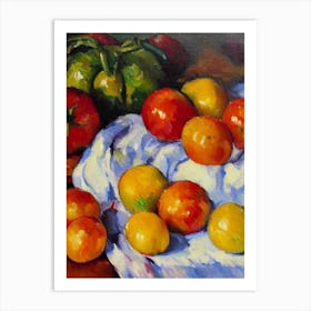 Tomato 3 Cezanne Style vegetable Art Print