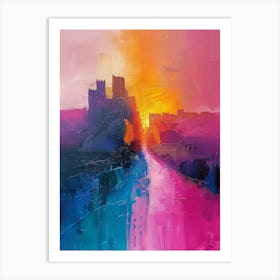 Sunset At Dundee Castle Art Print