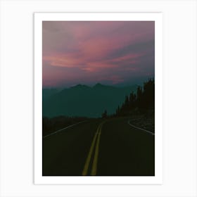 Dreamy Mountain Drive Art Print