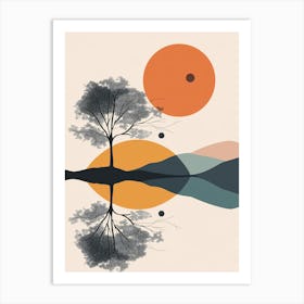 Tree In The Water 3 Art Print