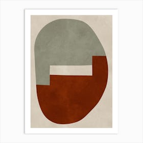 Expressive abstract shapes 12 Art Print