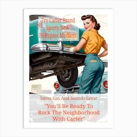 Carter Mufflers ~Reimagined Art Print