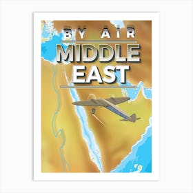 By Air Middle East Art Print