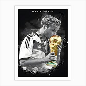 Mario Gotze Art Print