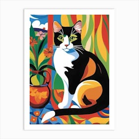 Calico Cat Art Print