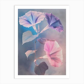 Iridescent Flower Morning Glory 6 Art Print
