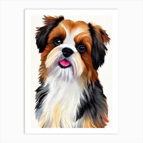 Shih Tzu 4 Watercolour Dog Art Print