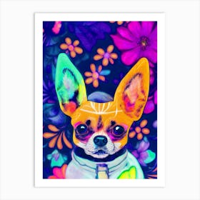 Colorful Chihuahua Art Print
