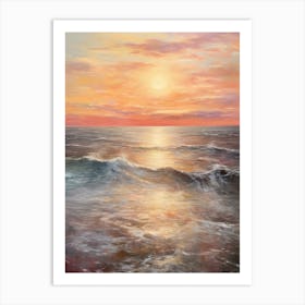 Sunset At The Beach 15 Art Print