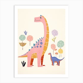 Nursery Dinosaur Family 6 Art Print
