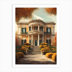 House In Autumn Art Print