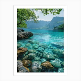 Clear Water In A Lake Art Print