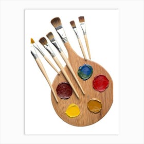 Set Of Paint Brushes Art Print