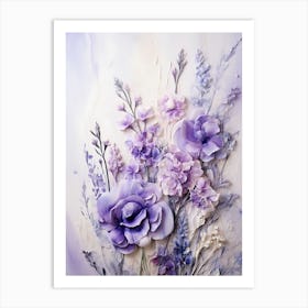 Watercolor Flowers 2 Art Print