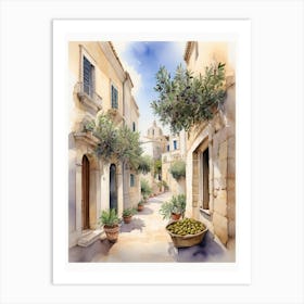 Puglia, Italy with olive trees 6 Art Print