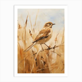 Bird Painting Lark 3 Art Print