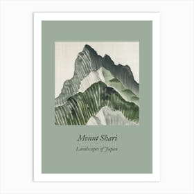 Landscapes Of Japan Mount Shari 66 Art Print