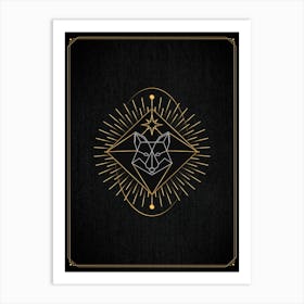 Fox — 🃏 Tarot Card deck, Tarot geometric Art Print