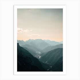 Sunset In The Mountains 1 Art Print