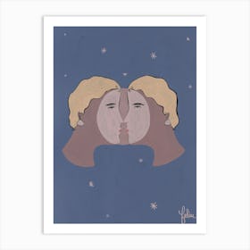 Moon Kiss Art Print