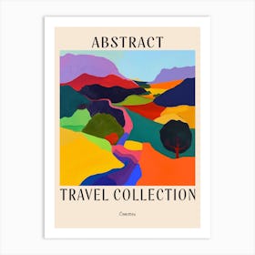 Abstract Travel Collection Poster Comoros 2 Art Print