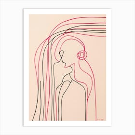 Kissing Art Print