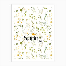 Spring Floral Pattern Art Print