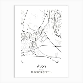 Avon Park,United States Minimalist Map 1 Poster